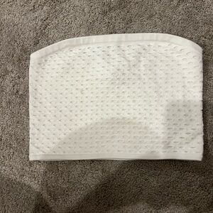 Aerie Cream Textured Tube Top